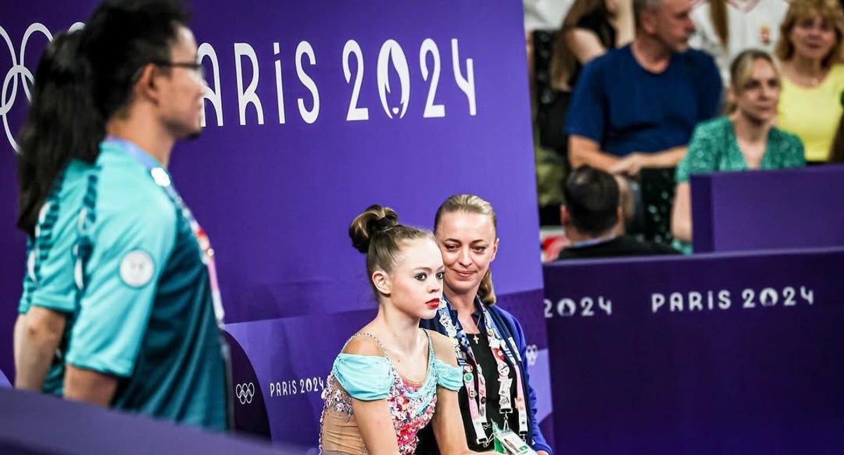 La gimnasta chipriota Tugolukova en los JJOO de París.