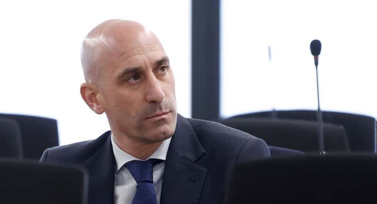 Luis Rubiales durante el juicio por su beso a Jenni Hermoso.