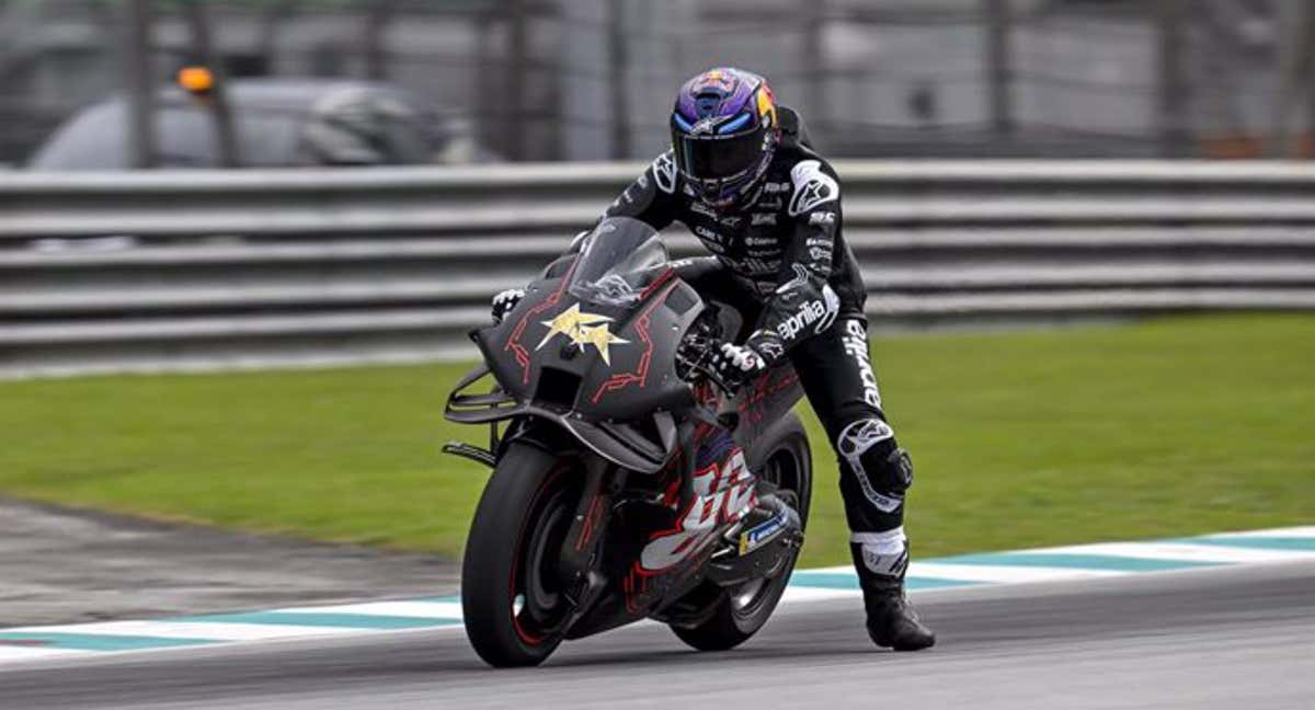 Jorge Martín en el test de Barcelona. /EFE