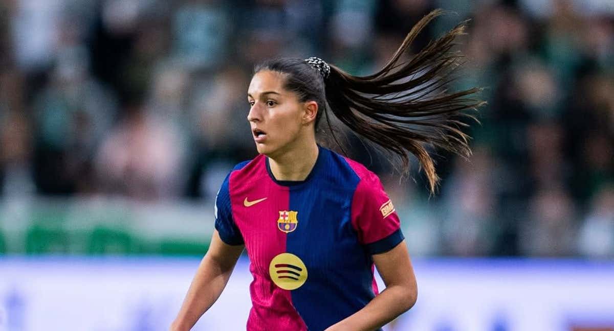 Kika Nazareth con el FC Barcelona. /Instagram: @kika.nazareth