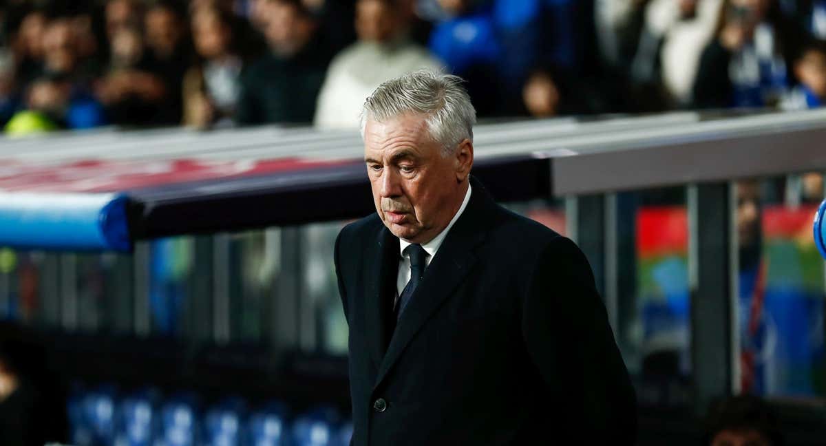 Carlo Ancelotti, en el partido ante la Real Sociedad./EP