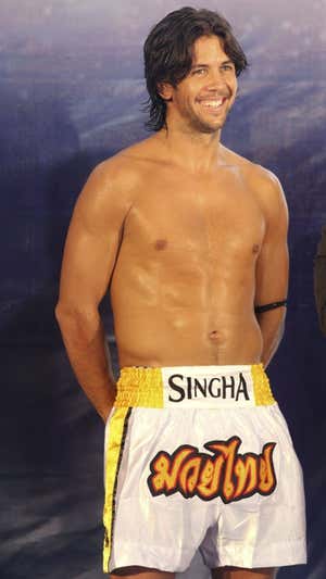 Fernando Verdasco, durante un curso de Muay Thai.  EFE/Pongmanat Tasiri