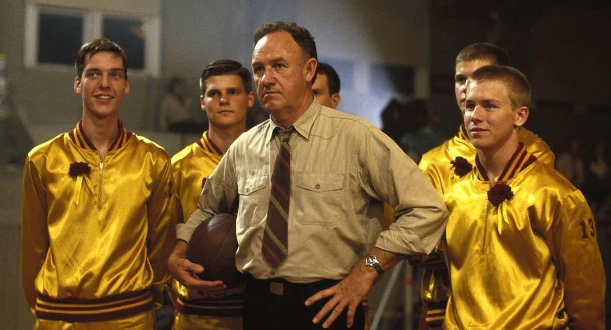 Gene Hackman como el entrenador Norman Dale./Filmaffinity