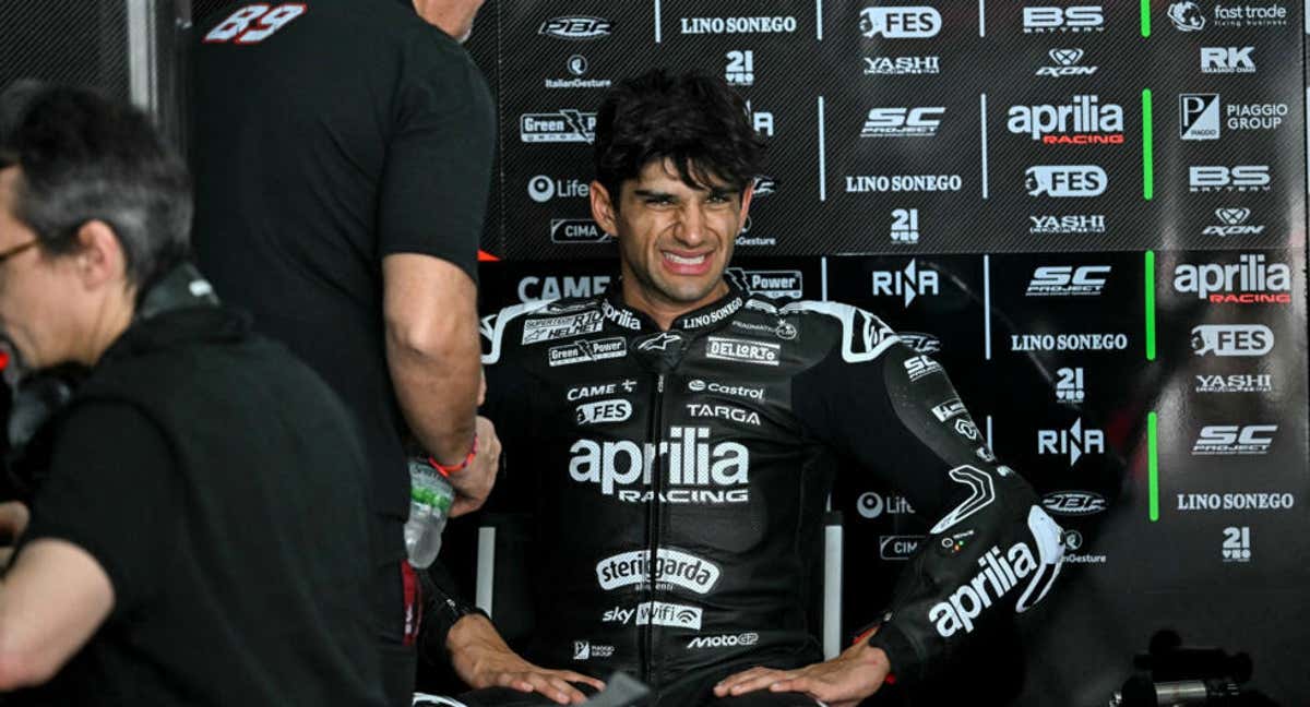 Jorge Martín en el box. /AFP