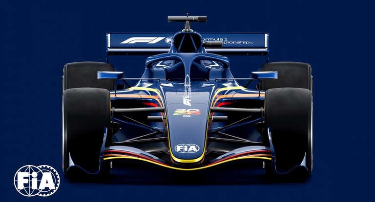 Imagen de un prototipo de un F1 para 2026.