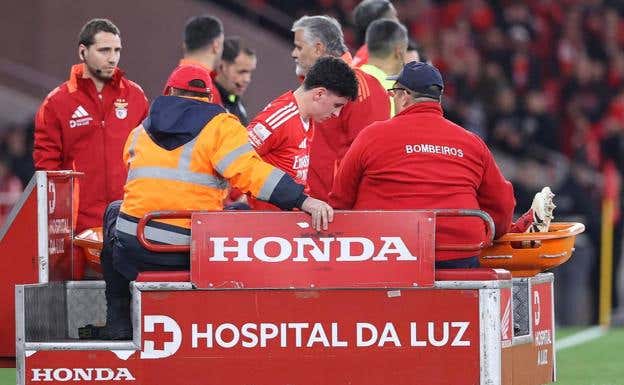 Manu se lesionó de gravedad. SL Benfica