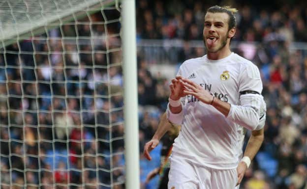 Gareth Bale celebrando uno de los tantos. ARCHIVO.
