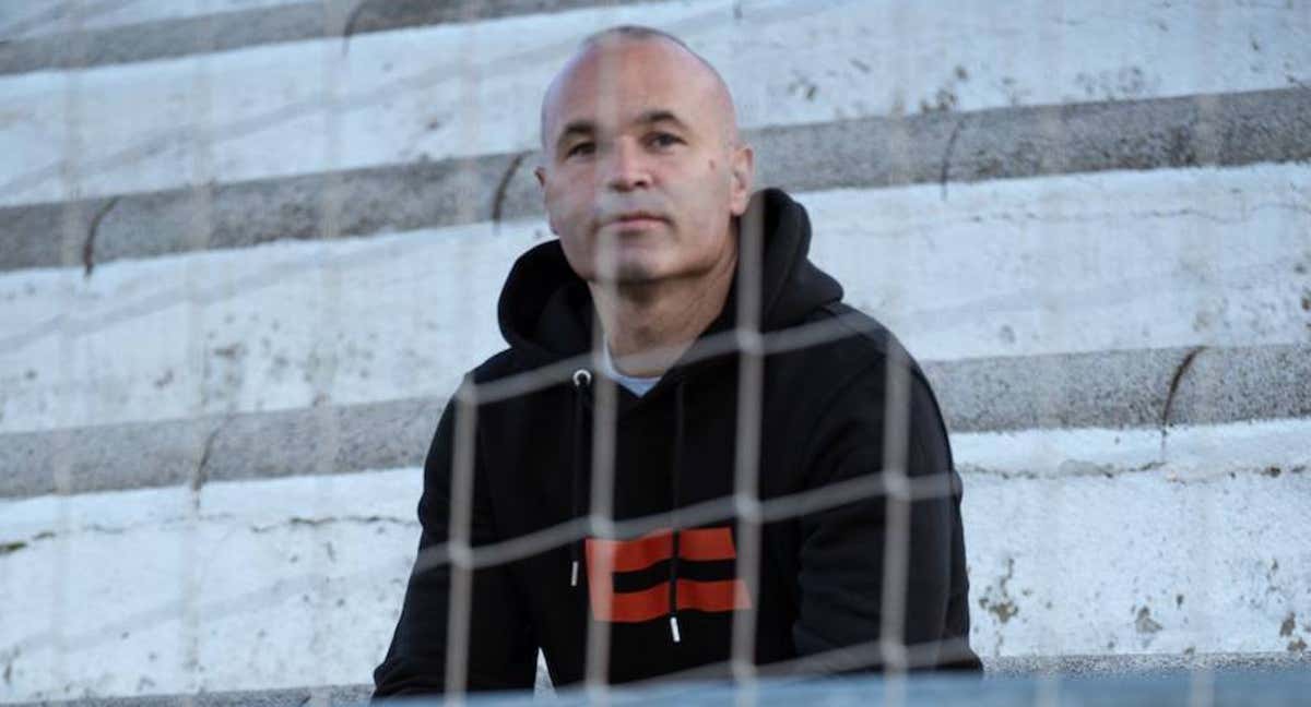 Andrés Iniesta, en una sesión de fotos.