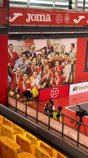 Así luce el pabellón de la Ciudad del Fútbol de Las Rozas.