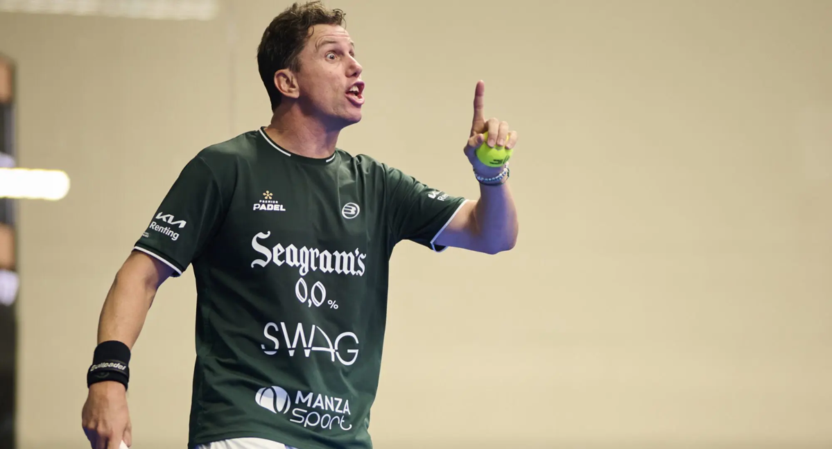 Paquito Navarro durante un torneo./PREMIER PADEL