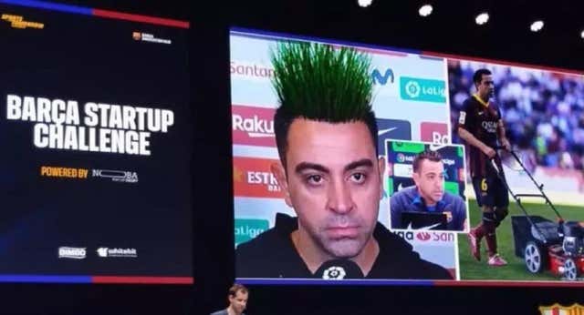 La metedura de pata de una empresa de césped convierte a Xavi en un meme y compromete al Barça