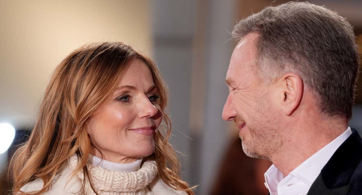 Christian Horner y su mujer Geri Halliwell.
