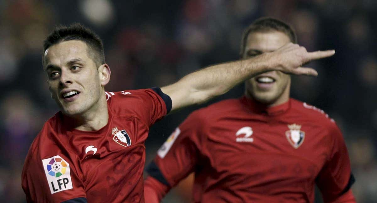 Javi Camuñas, en un partido con Osasuna./ARCHIVO