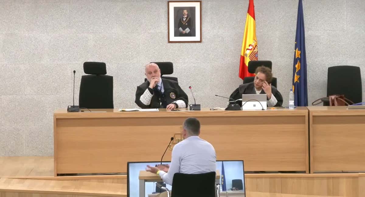 El juez Fernández-Prieto durante una de las sesiones del juicio por el caso Rubiales./AN