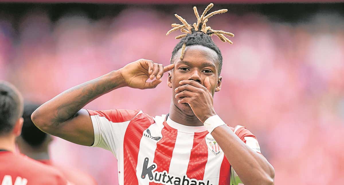 Nico Williams es uno de los canteranos de la actual plantilla del Athletic Club. /AFP