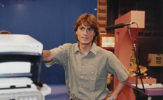 Julen Guerrero posa en los estudios de EITB.  ARCHIVO.