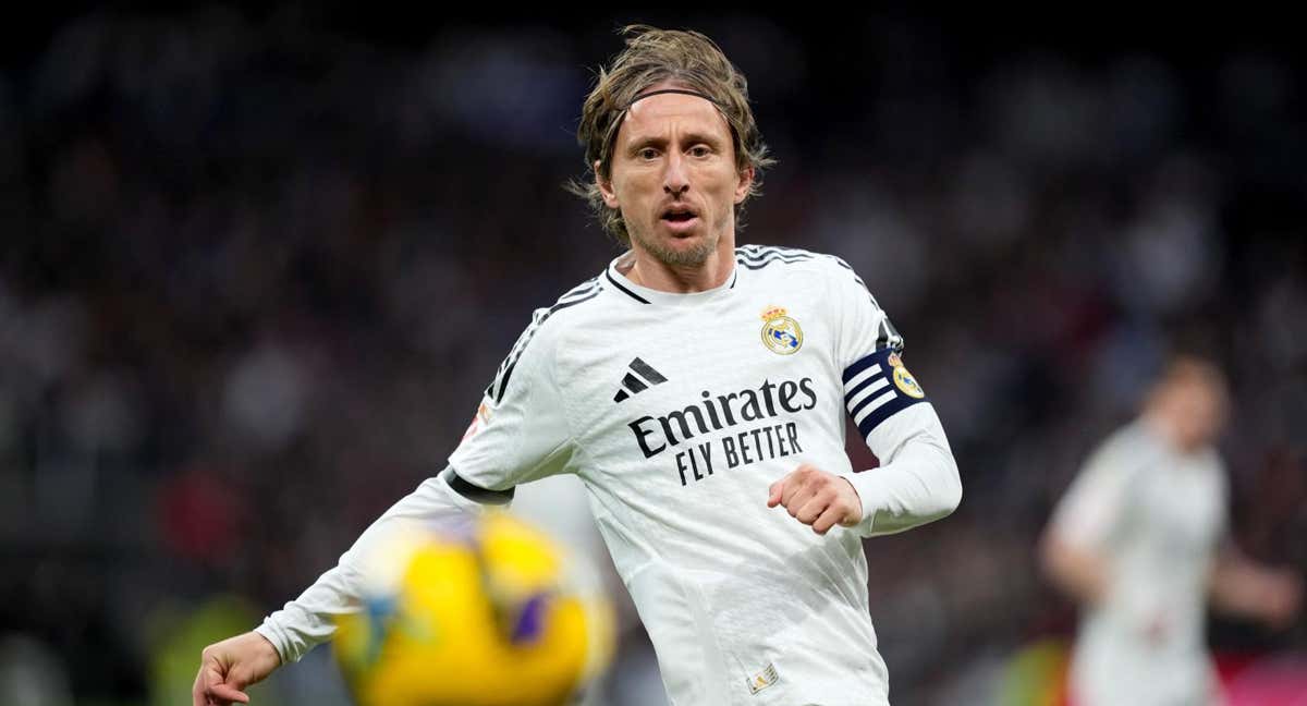 Modric, durante el partido contra el Rayo Vallecano./EP