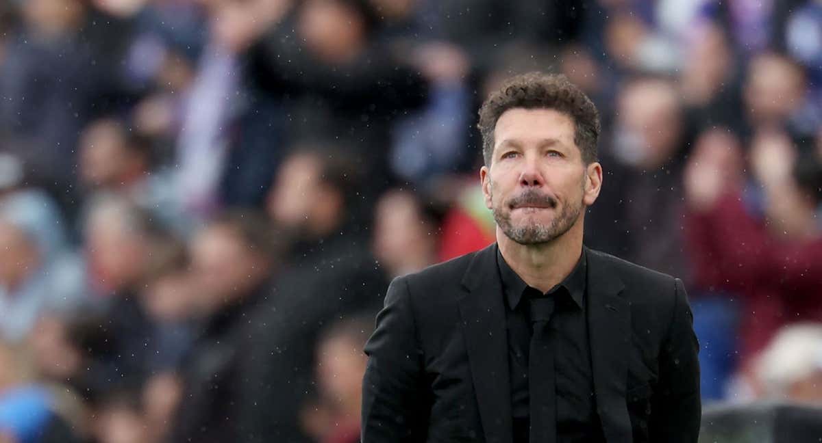 Simeone, en el Coliseum. /AFP