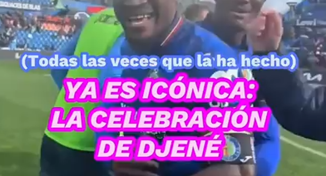 El capitán del Getafe CF de Bórdalas ha convertido esta celebración en una tradición.