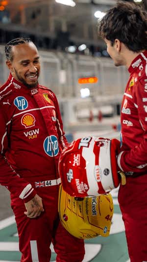 Hamilton y Leclerc se estrenan como pareja en Albert Park. FERRARI