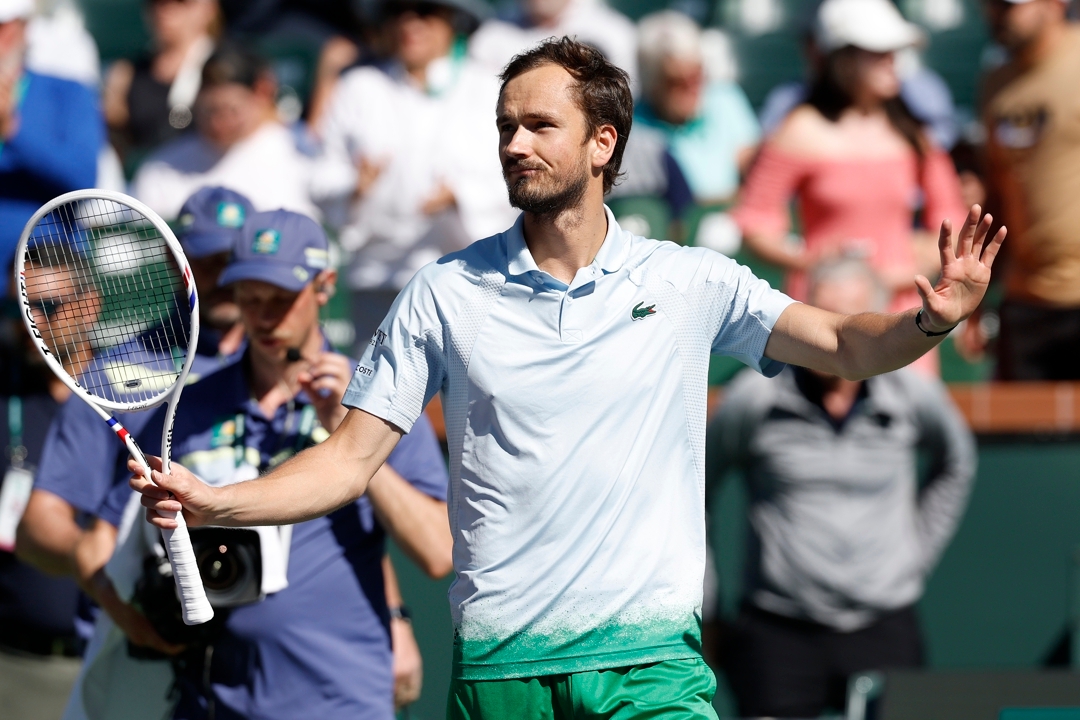 Daniil Medvedev en Indian Wells.  EFE/EPA/JOHN G. MABANGLO