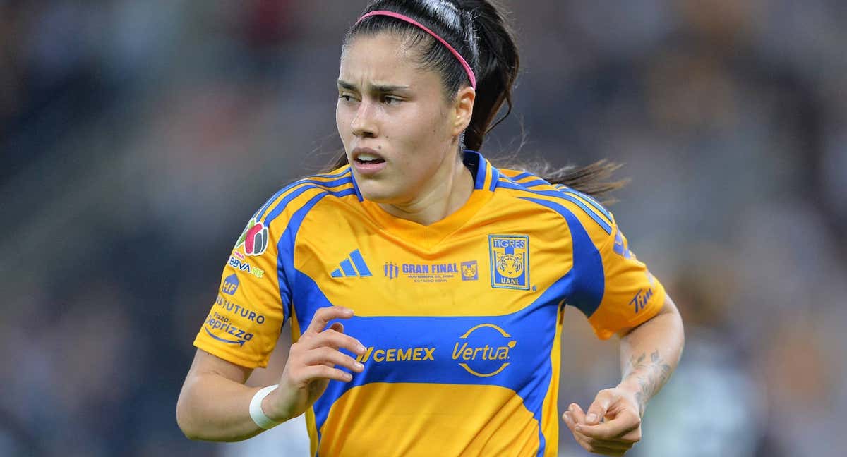 Lizbeth Ovalle durante la última final del Apertura con Tigres. /Getty