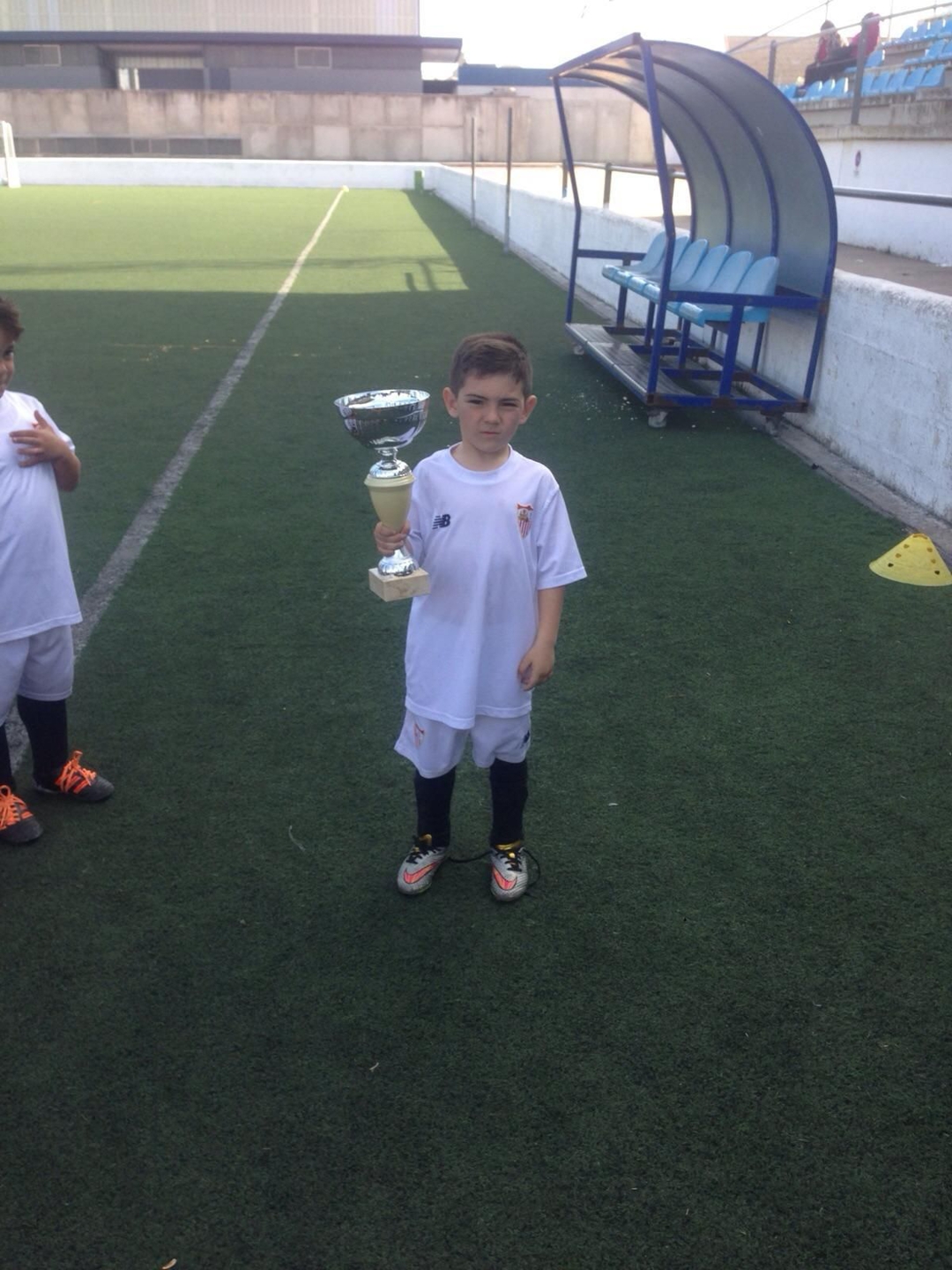 Bruno Luque en categoría 'Bebé', ya con el Sevilla.