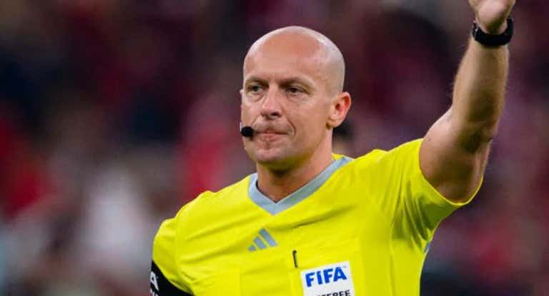 Marciniak, en un partido UEFA.