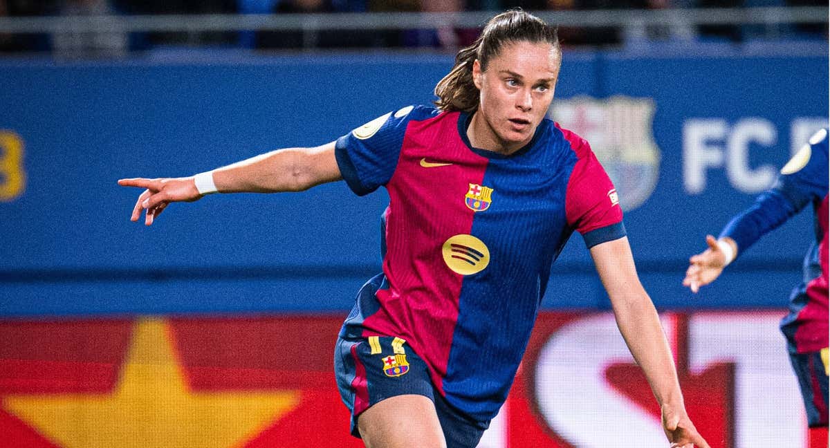 Ewa Pajor celebrando un gol ante el Real Madrid. /FC BARCELONA FEMENINO