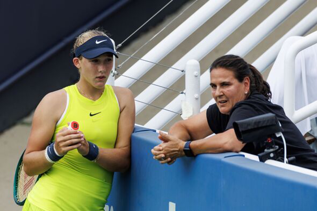 Andreeva y Martínez, en el último Open de Australia. Getty