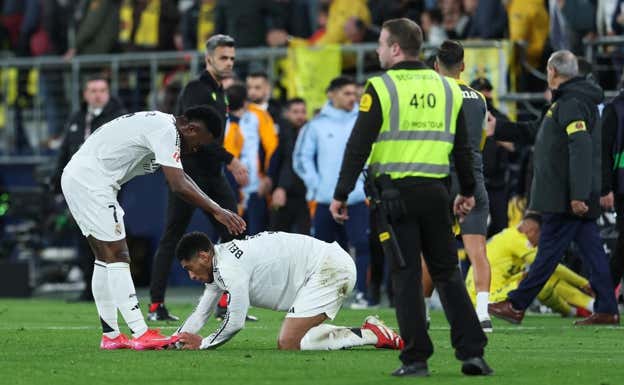 Bellingham completó los 90 minutos y finalizó el choque visiblemente cansado. EFE