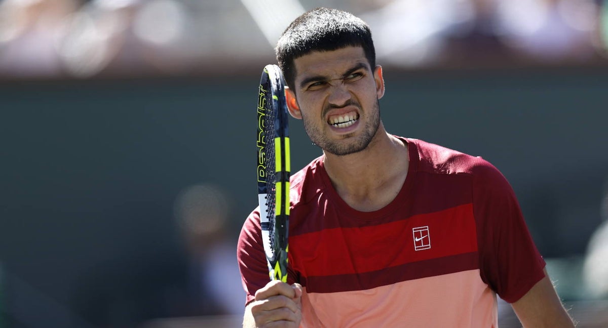 Alcaraz, en Indian Wells.
