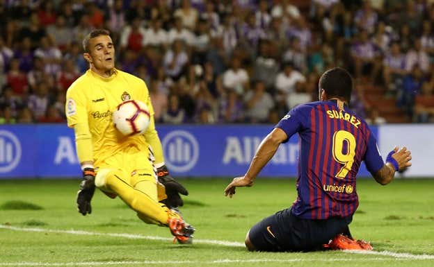 Jordi Masip se enfrentó varias veces al Barça con el Valladolid.  AGENCIAS