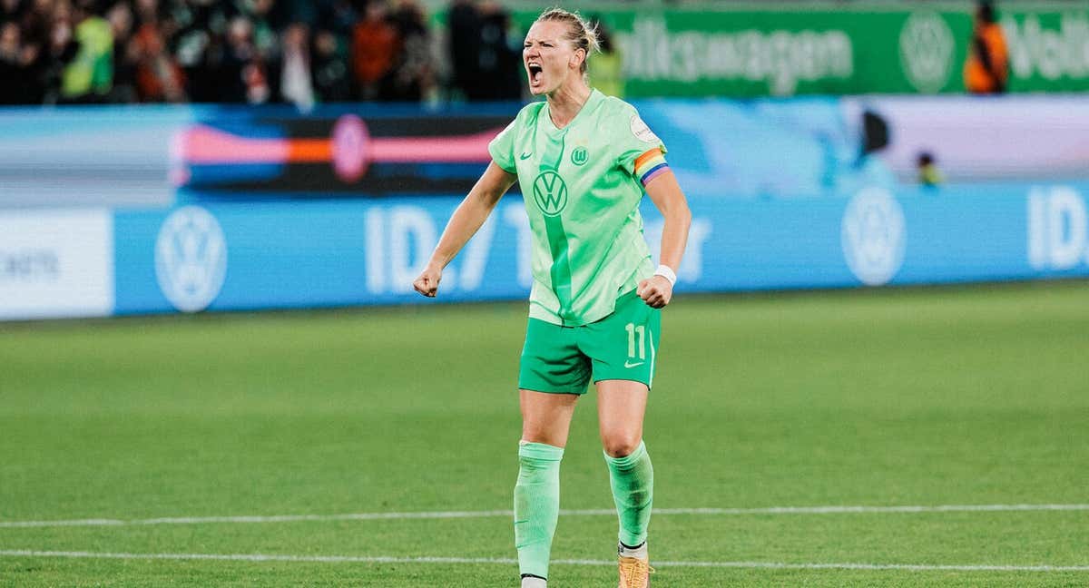 Alex Popp celebrando. /WOLFSBURG FRAUEN