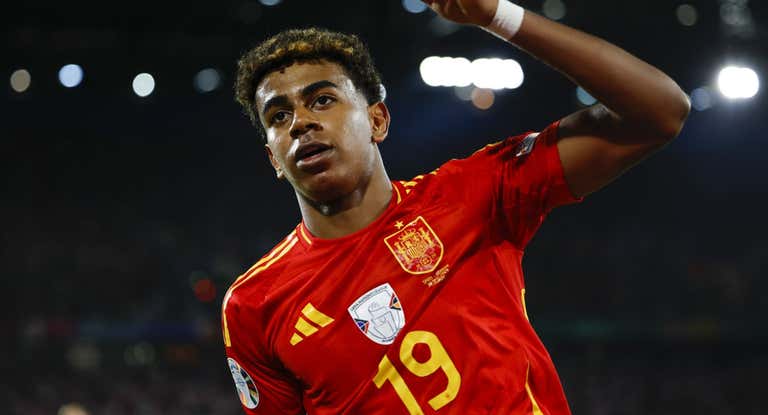 Lamine Yamal, durante la Eurocopa de Alemania.