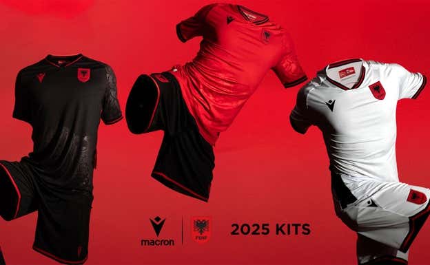 Nuevos uniformes de Albania.  Macron