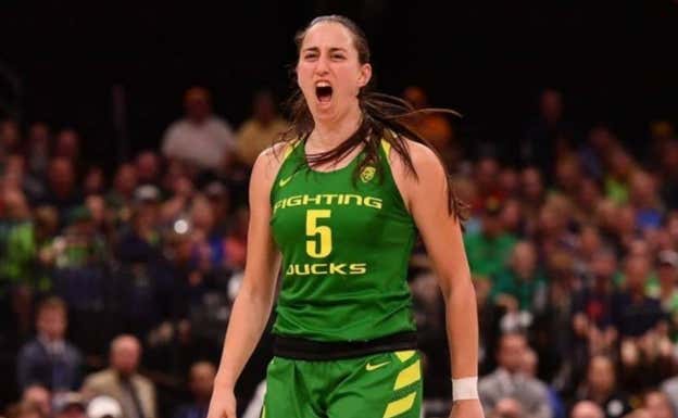 Maite Cazorla, en su época de Oregón.  REUTERS