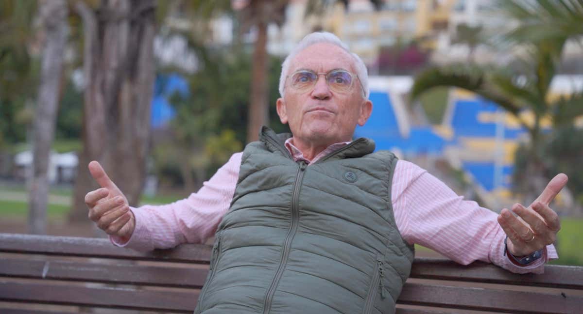 Paco García Caridad, durante la entrevista
