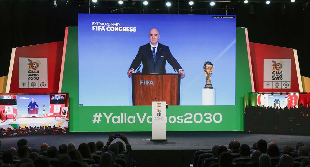 La FIFA otorgó la organización del Mundial 2030 a España, Portugal y Marruecos el pasado 11 de diciembre de 2024.
