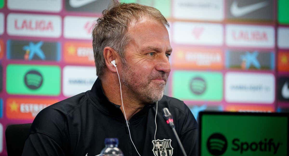 Hansi Flick, en conferencia de prensa.