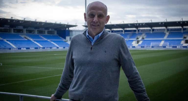 Angel Martín González, en El Alcoraz.