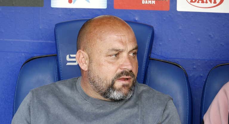 Manolo González, ante el Atlético.