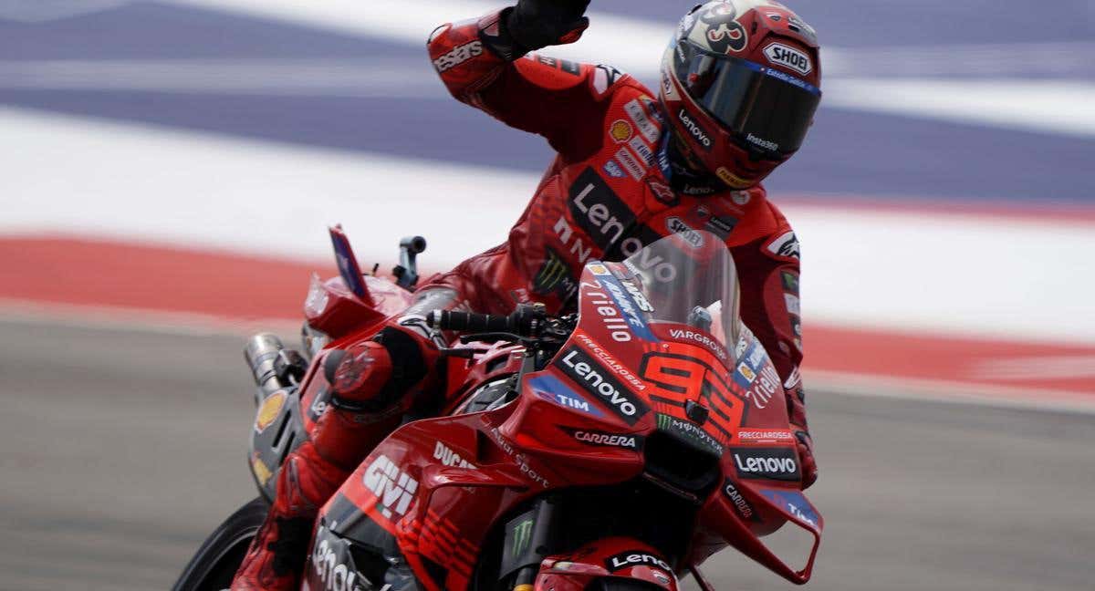 Marc Márquez en la clasificación de Austin.