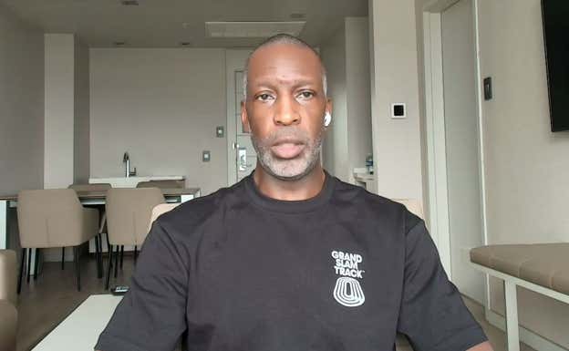 Michael Johnson, durante su charla con Relevo desde Kingston (Jamaica). RELEVO