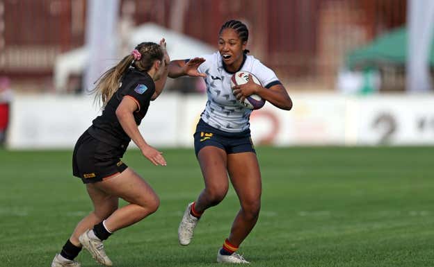 Ana Cortés en el Europeo M18.  Ferugby