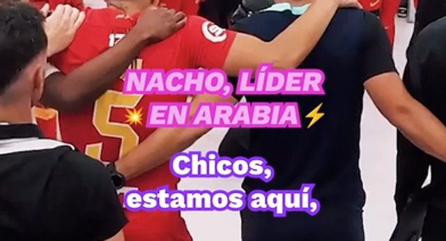 Así fue la arenga de Nacho Fernández antes de conseguir el pase a la final de Copa.