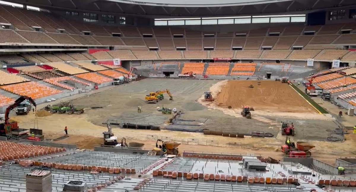 El Estadio de La Cartuja a 3 de abril de 2025.