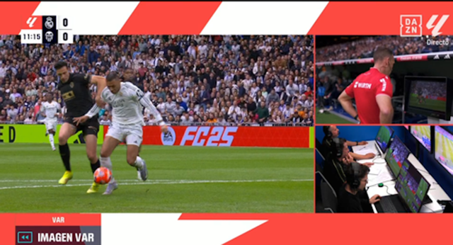 Otro Real Madrid – Valencia con polémica: un penalti con dudas del VAR, un offside que se revisó en la pantalla…