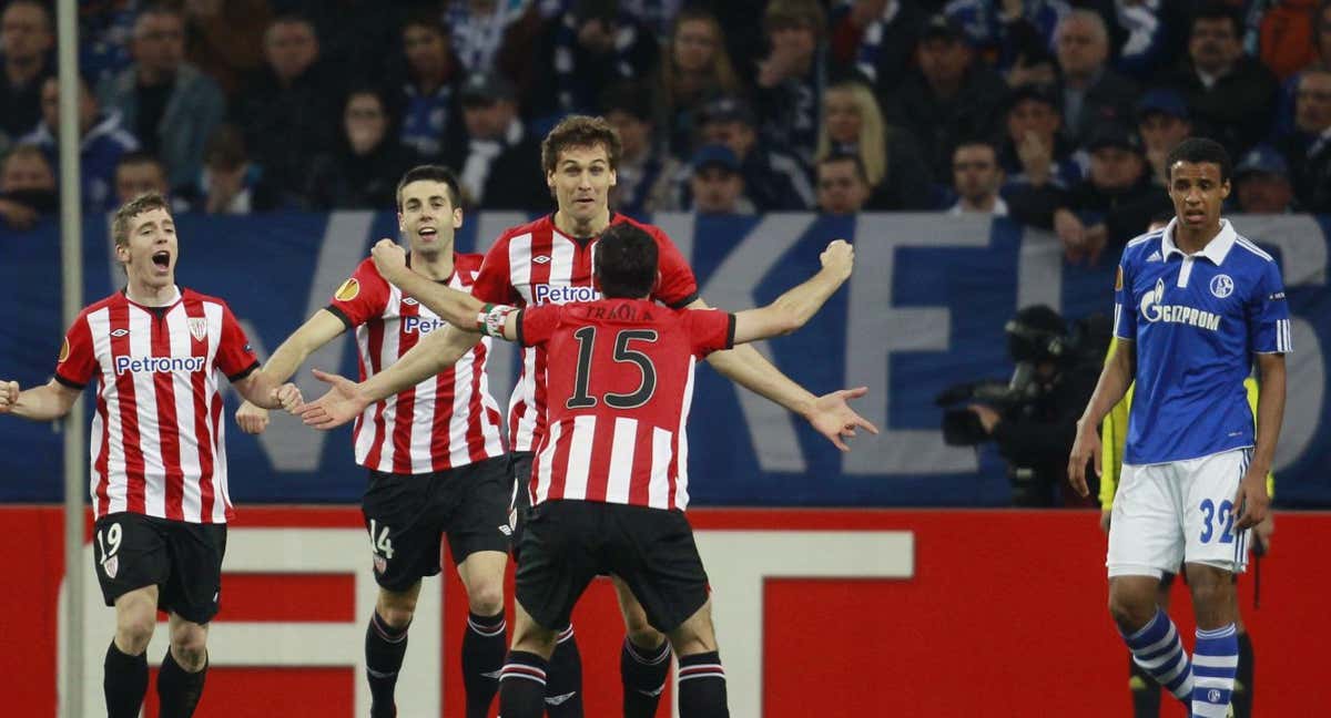 La última victoria rojiblanca en unos cuartos de final de la Europa League.