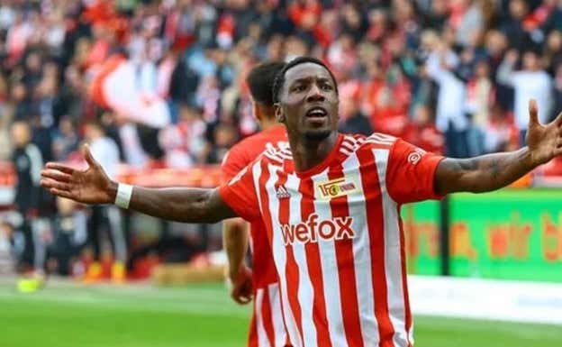 Becker celebra un gol con el Unión Berlín.  EFE